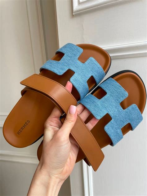 hermes chypre denim sandals